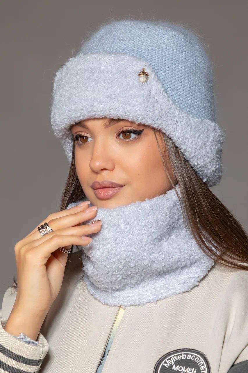 комплект шапок,комплект шапка снуд,шапка ушанка зимняя nazarkov furs,шапка-ушанка,шапка nazarkov furs