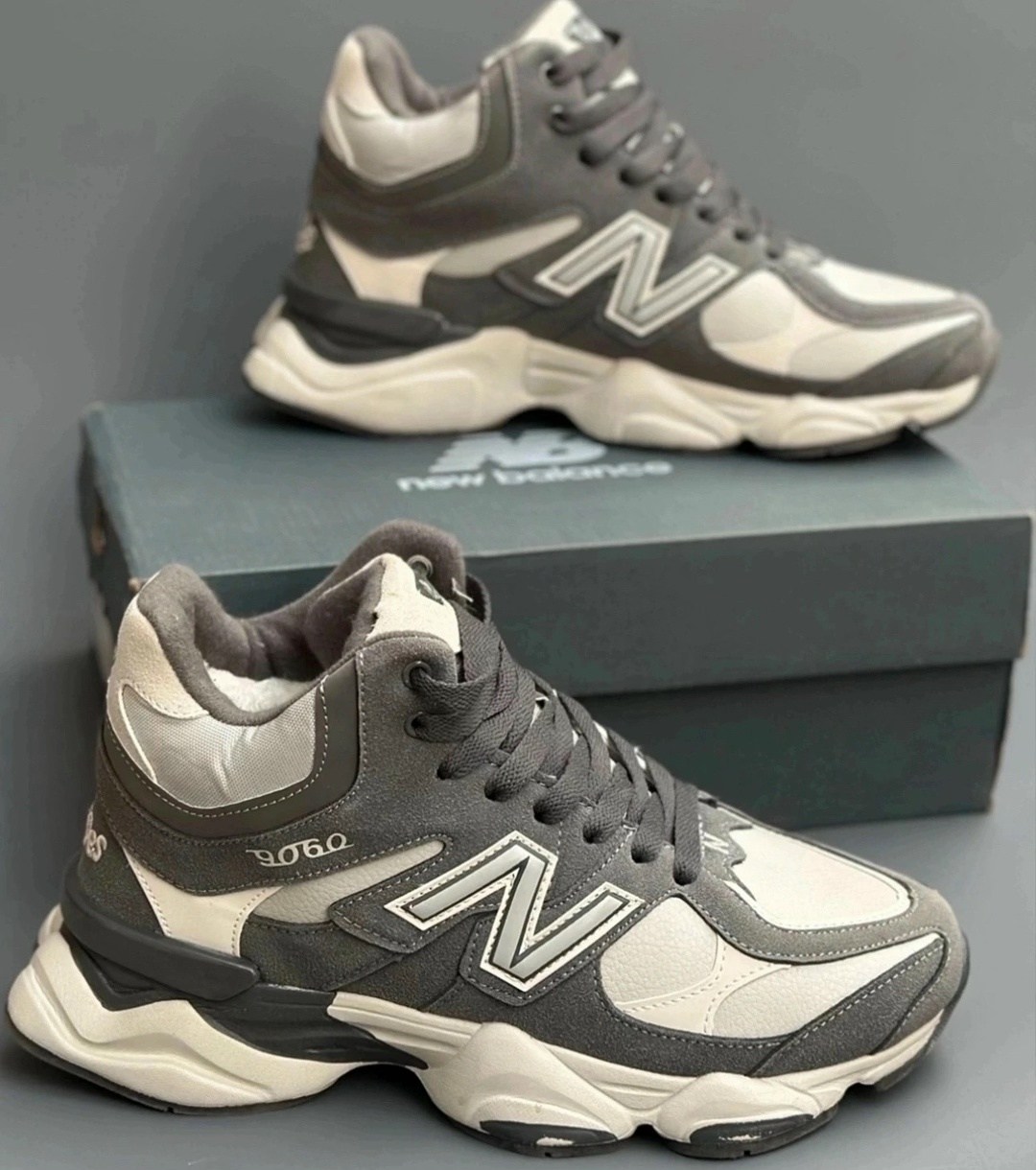 кроссовки new balance 9060 зимние,зимние кроссовки мужские "new balance 9060",кроссовки мужские new balance,кроссовки new balance 9060,зимние кроссовки new balance 9060 high цвет серый