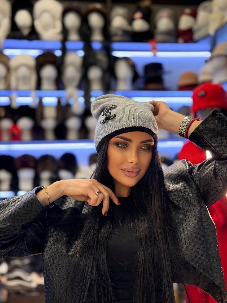 шапка chanel,шапка шанель,модная вязаная шапка в стиле chanel copy 1:1,вязаная шапка chanel,шапка вязаная теплая,черный chanel