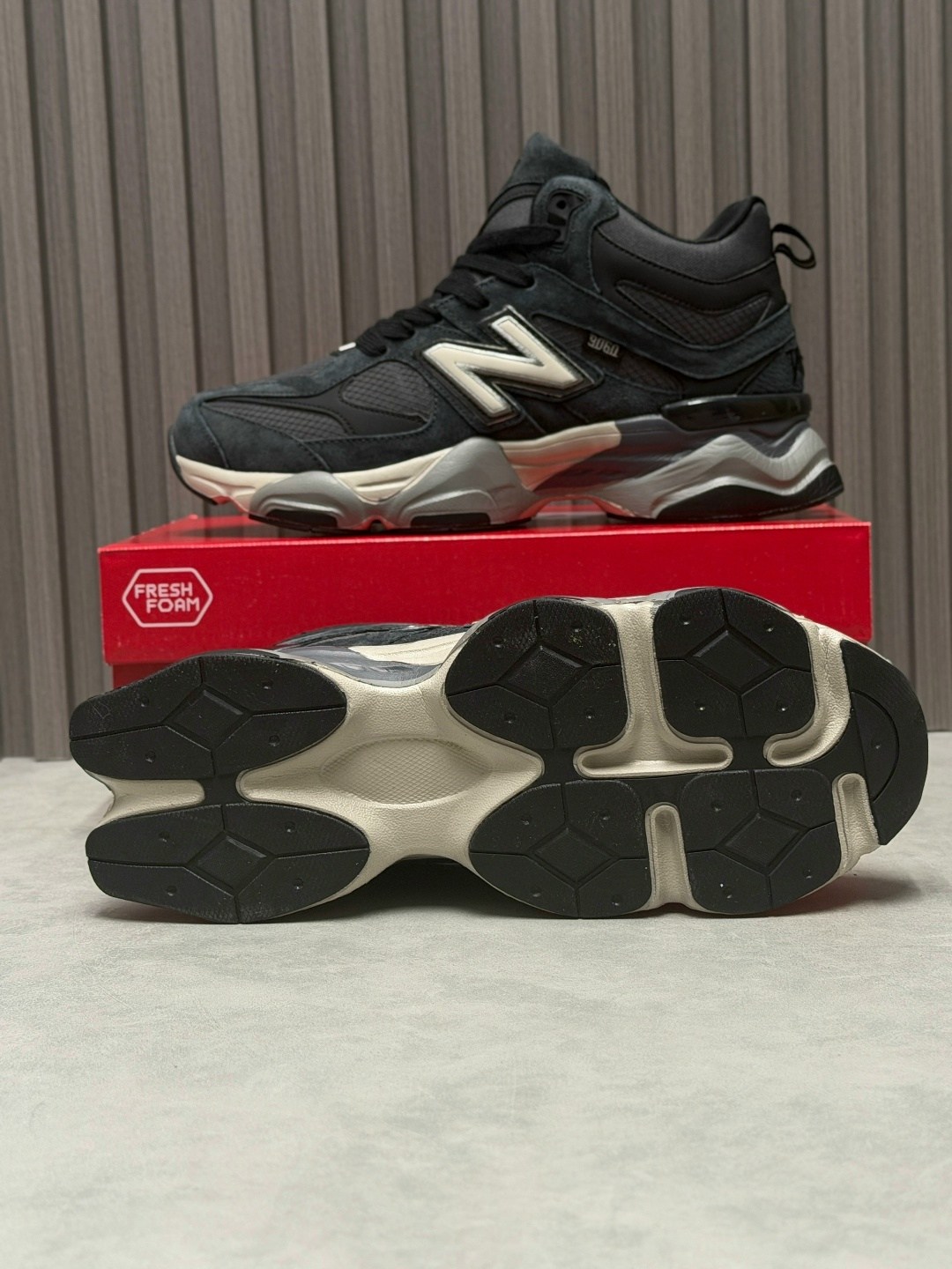 кроссовки new balance 9060,зимние кроссовки new balance 9060 high,new balance 9060 зимние,кроссовки new balance,кроссовки new balance 9060 unisex со шнурками черный
