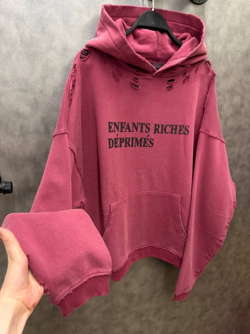 худи enfants riches deprimes,худи enfants riches deprimes для мужчин цвет: бургунди,толстовка с капюшоном,толстовка,мужская толстовка с капюшоном