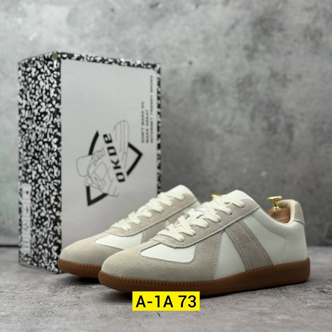 ,кроссовки,повседневные кроссовки,кроссовки maison margiela replica leather and suede белый/серый,оригинальные кроссовки