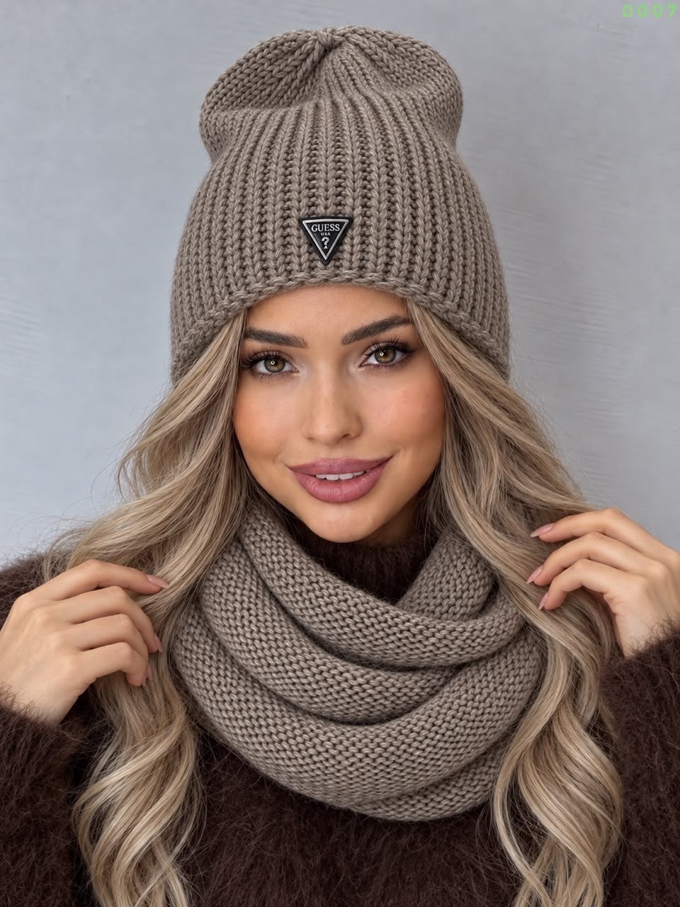 шапка со снудом комплект,женский комплект guess шапка+хомут,комплект шапка со снуд midora-rus 258206923,шапка снуд комплект,комплект шапки
