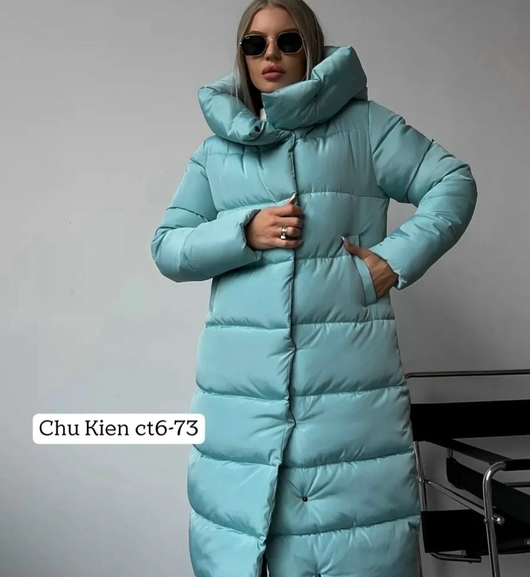 пуховик длинный с капюшоном оверсайз chica chic,пуховик женский,пуховик зимний женский,куртка зимняя длинная женская,женская куртка