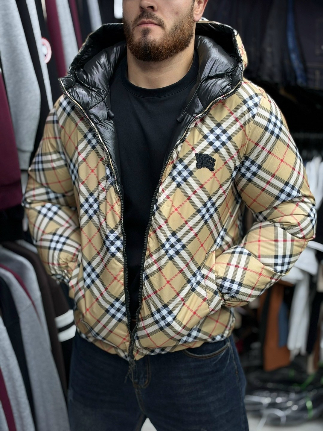 burberry куртка,ветровка burberry двухсторонняя,мужская куртка burberry,клетчатая куртка с капюшоном burberry,куртка барбери