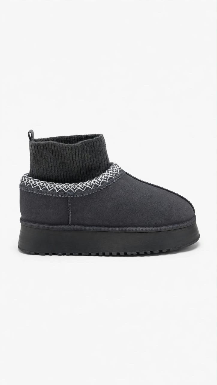 угги женские,угги женские зимние,,угги зимние tazz platform knit цвет серый,угги