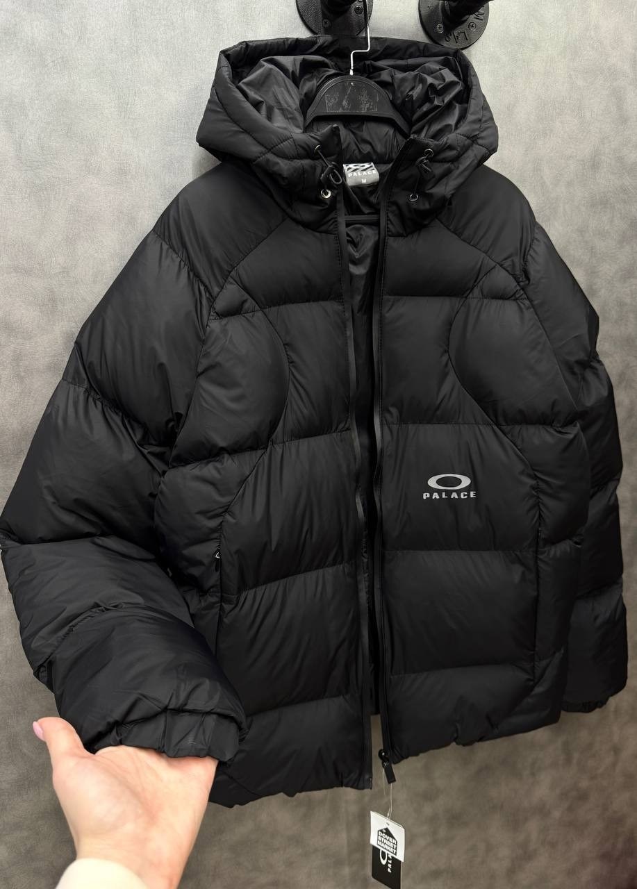мужской пуховик palace x oakley puffa черный,пуховик oakley x palace зимний,пуховик palace balaclava,пуховик oakley,пуховик мужской moncler