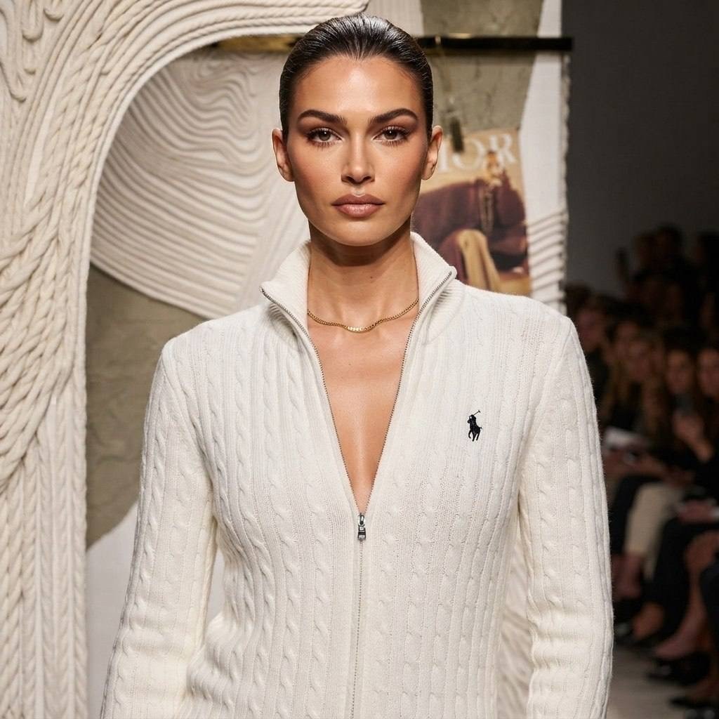 высокая мода,вязаные кардиганы,джемпер на молнии polo ralph lauren,мода модная