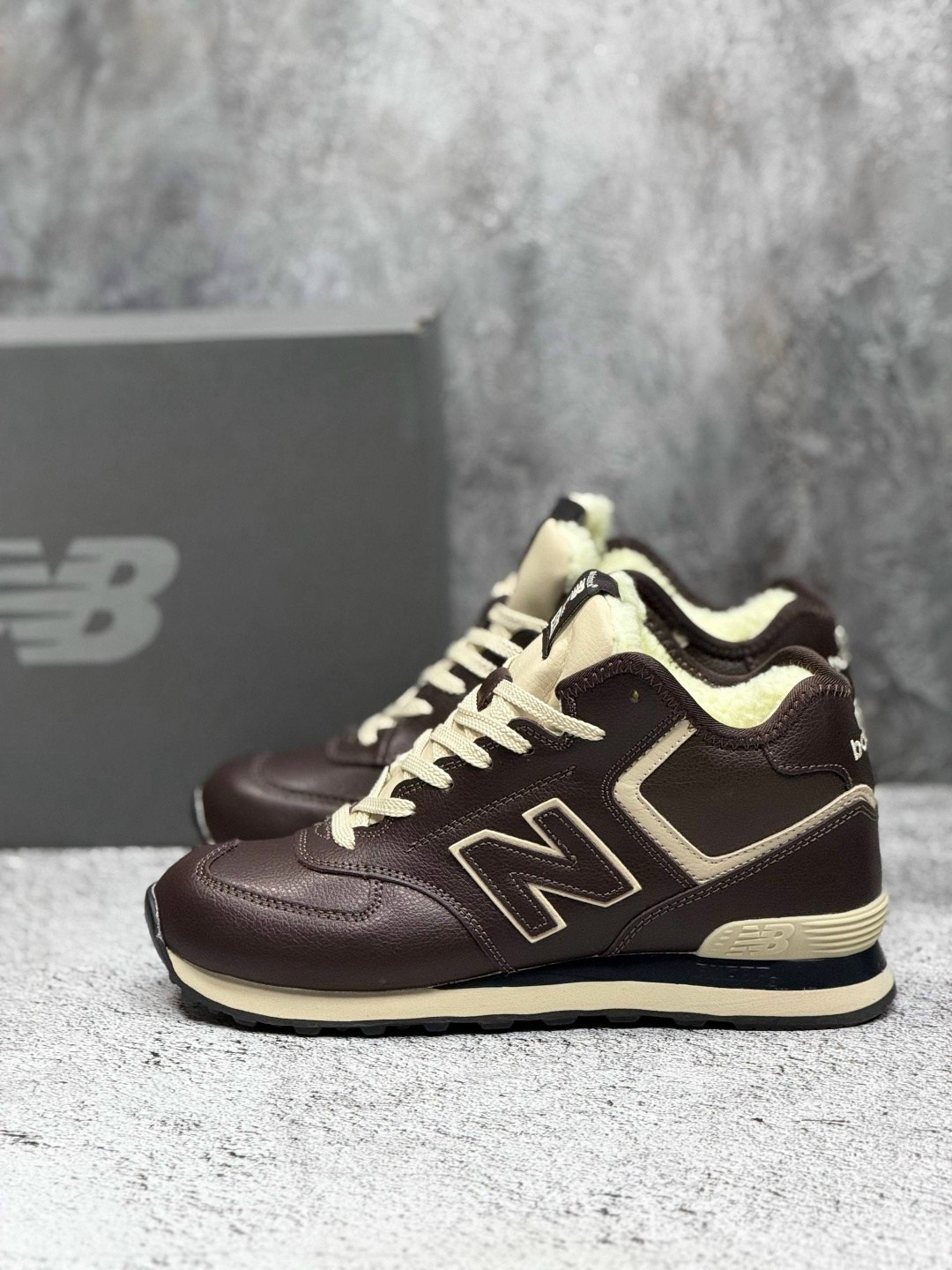 кроссовки new balance 574 leather 'dark brown',кроссовки new balance 574 зимние коричневые,new balance 574 коричневые,коричневые кроссовки new balance 574,зимние кроссовки new balance 574