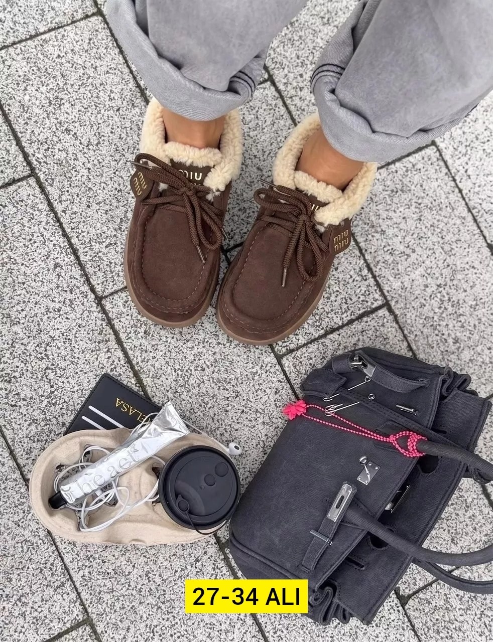 , женская,угги женские,лоферы на платформе с мехом miu miu,угги