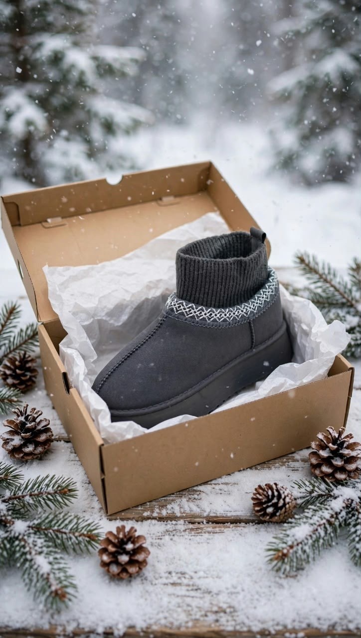 угги женские,угги женские зимние,,угги зимние tazz platform knit цвет серый,угги