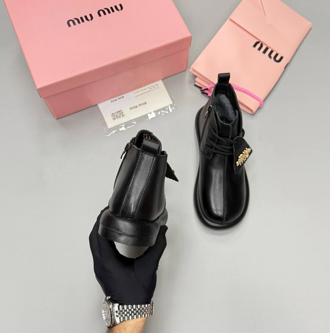 ,ботинки miu miu,ботинки,ботинки женские,ботинки миу миу женские зимние