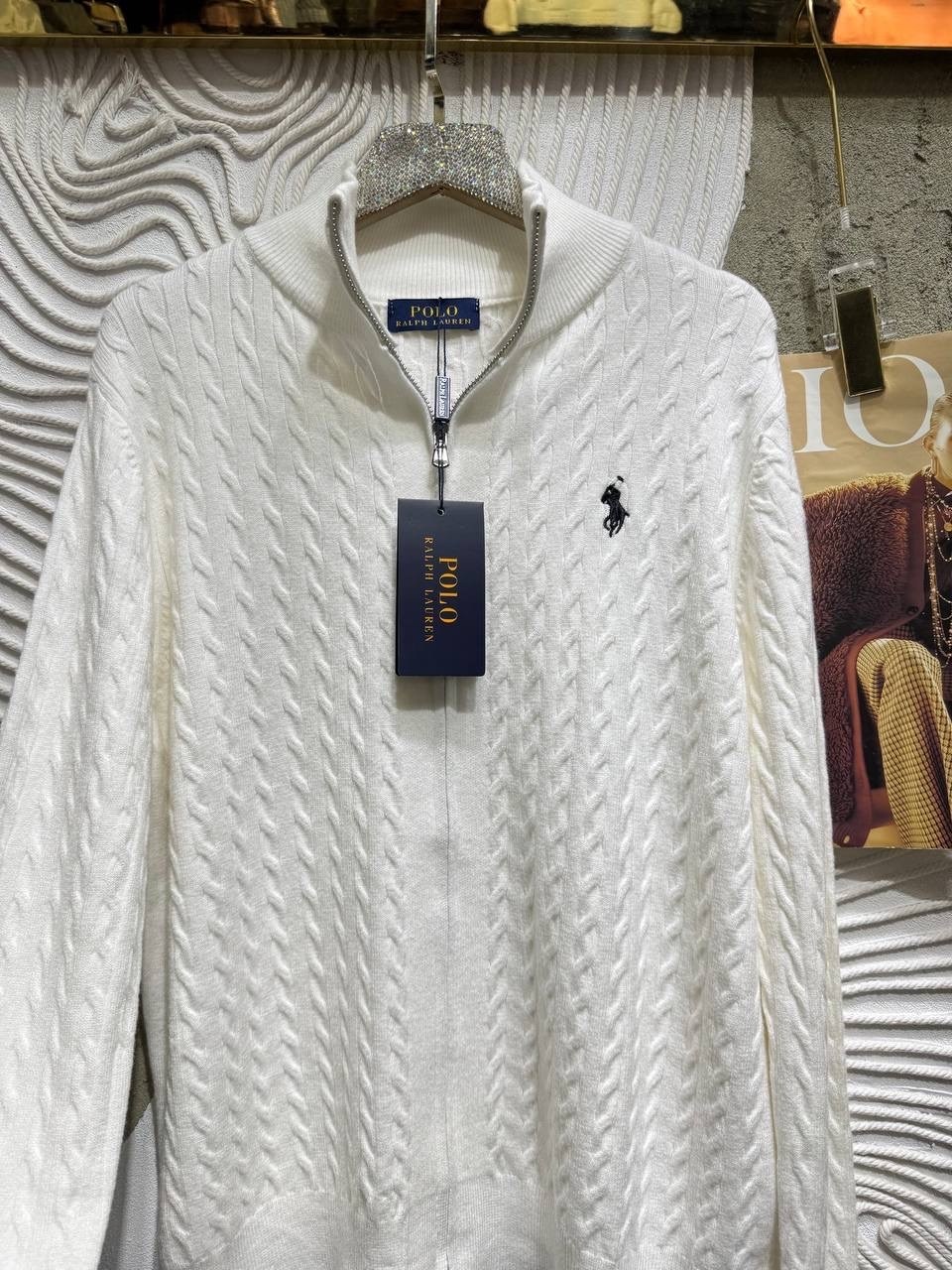 высокая мода,вязаные кардиганы,джемпер на молнии polo ralph lauren,мода модная