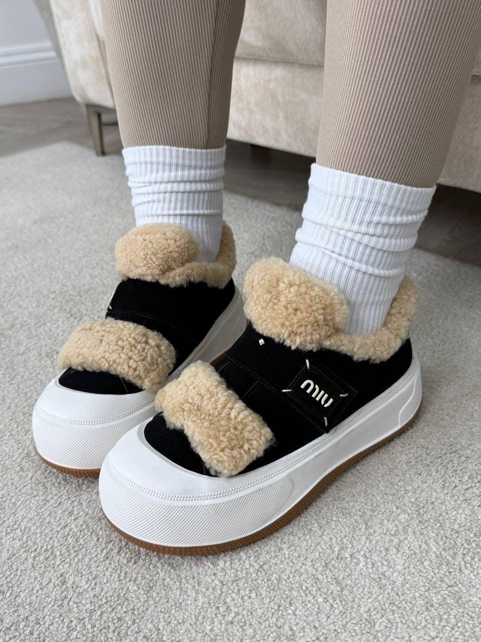 ботинки miu miu,ботинки зимние с мехом на платформе miu miu,,кроссовки с мехом miu miu,угги miu miu