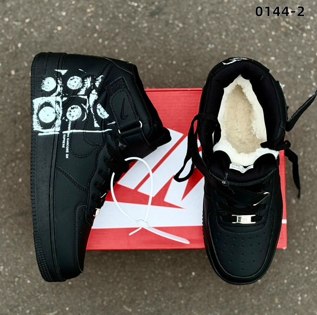 кроссовки зимние air force 1 "venom" с мехом nike,кросcовки nike air force 1,кроссовки зимние высокие air force 1 venom с мехом nike,,кроссовки зимние nike