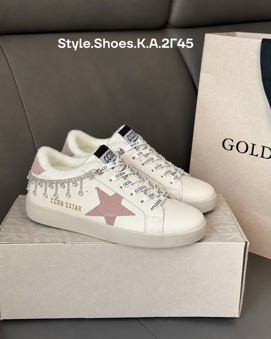 кроссовки golden goose,кеды зимние с натуральным мехом golden goose premium shoes,повседневная ,кеды с мехом,