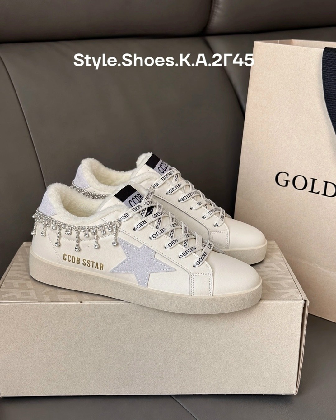 кроссовки golden goose,кеды зимние с натуральным мехом golden goose premium shoes,повседневная ,кеды с мехом,