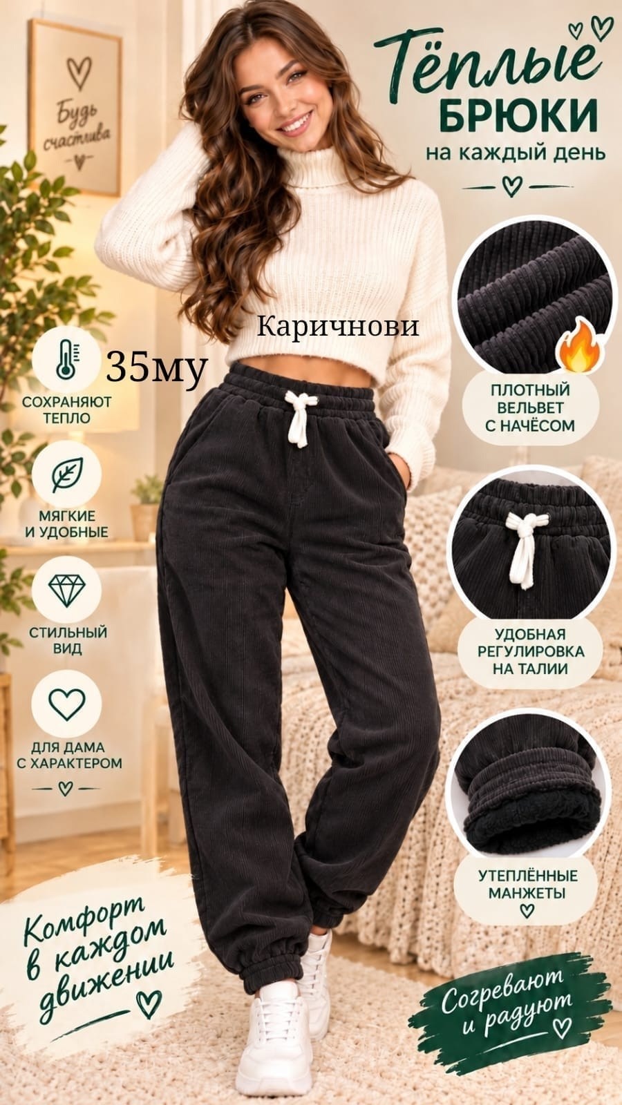 брюки теплые,брюки для дома,домашние брюки,брюки джоггеры,джоггеры теплые