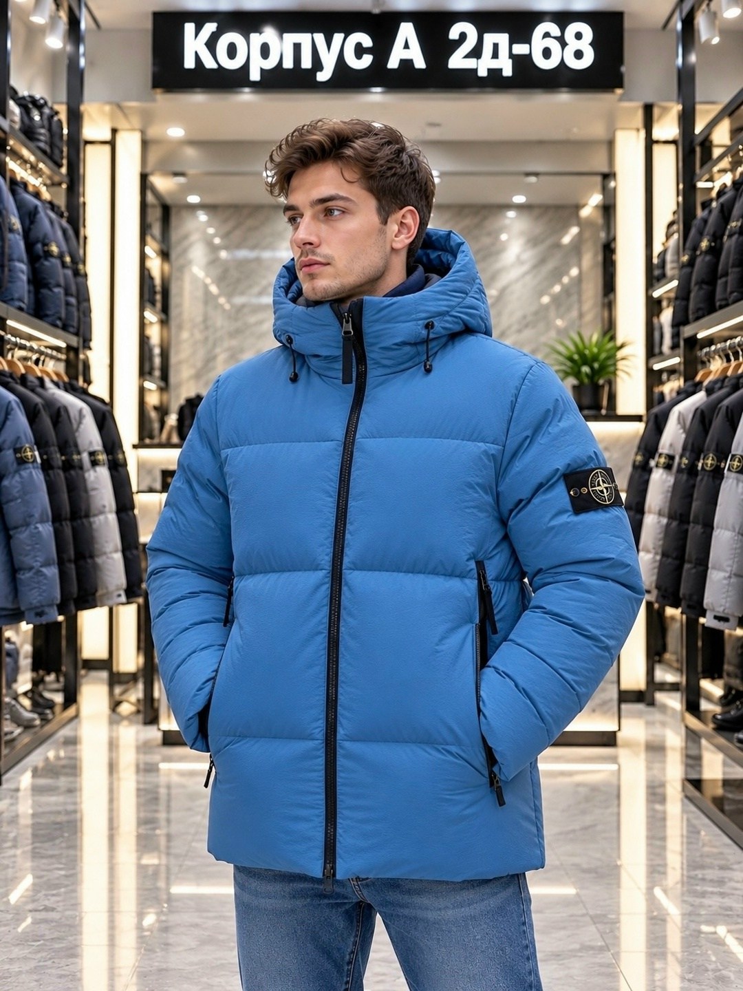 зимняя куртка stone island,мужской пуховик stone island,stone island пуховик,куртка-пуховик stone island,куртка stone island мужская