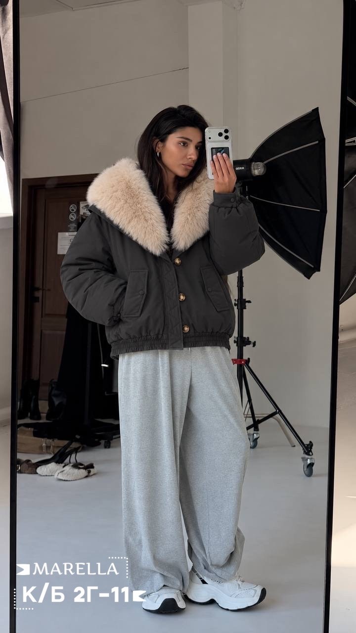 куртка зимняя с мехом ve marie,куртка женская зимняя,куртка зимняя,куртка мех,куртка пуховик зимний