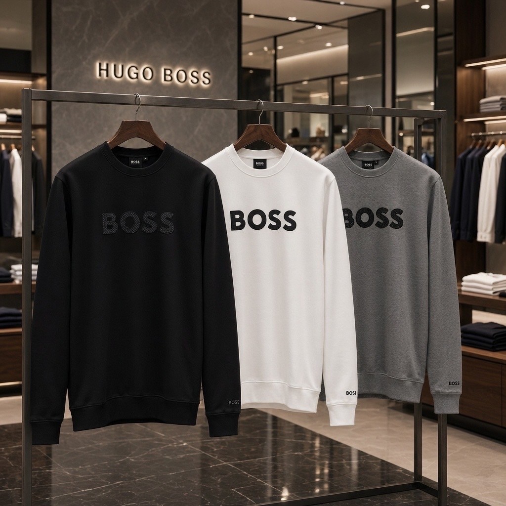 мужские толстовки hugo boss,свитшот hugo boss,мужской свитшот,boss hugo boss,свитшот мужской повседневный hugo boss цвет: черный размер: s