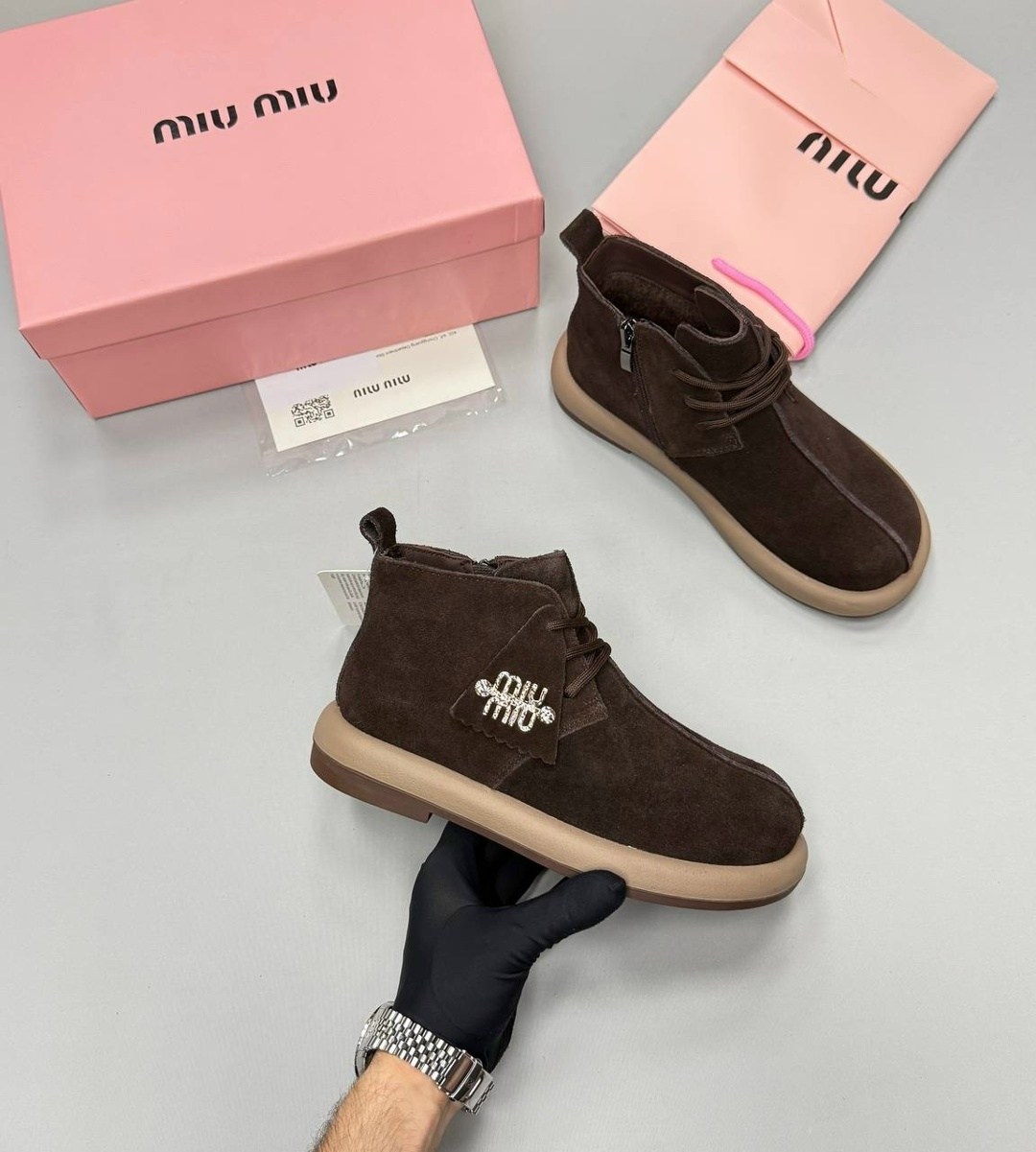 ,ботинки miu miu,ботинки,ботинки женские,ботинки миу миу женские зимние