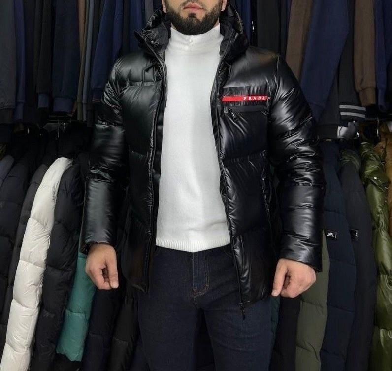 мужская зимняя куртка,пуховики мужские,мужской пуховик prada,куртка прада мужская,пуховик prada