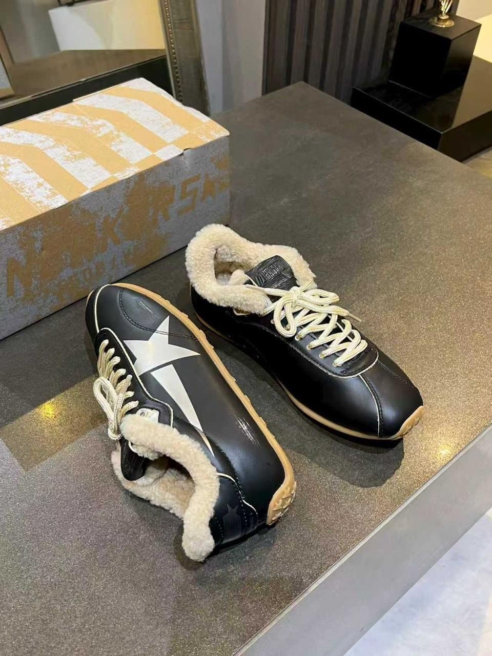 ,golden goose кроссовки,замшевые кроссовки,кроссовки с мехам,меховые кроссовки