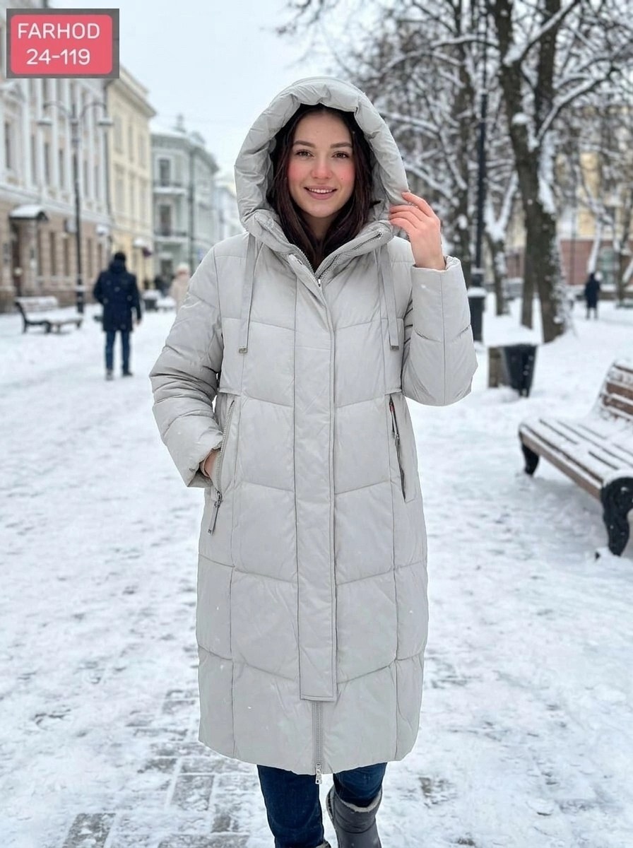пуховик женский,зимние куртки,женская зимняя куртка,пуховик светло-серый,пуховик женский зимний