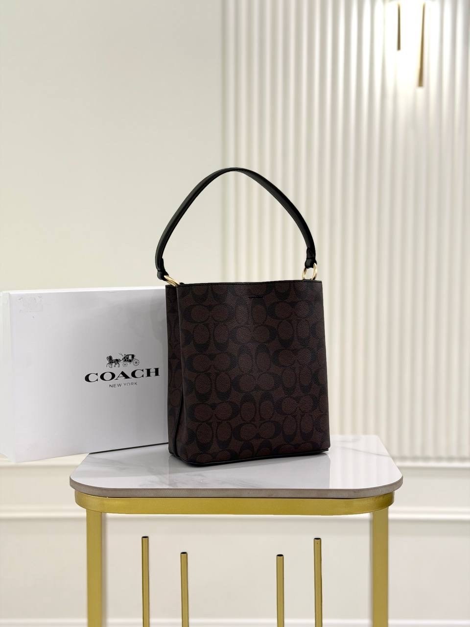 сумка женская coach,сумка coach,сумка,сумка тоут на двух ручках coach,сумка ведро