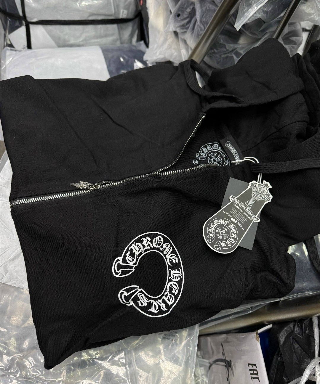толстовка с капюшоном на молнии chrome hearts los angeles цвет черный,chrome hearts hoodie,chrome hearts zip up hoodie,chrome hearts худи,толстовка
