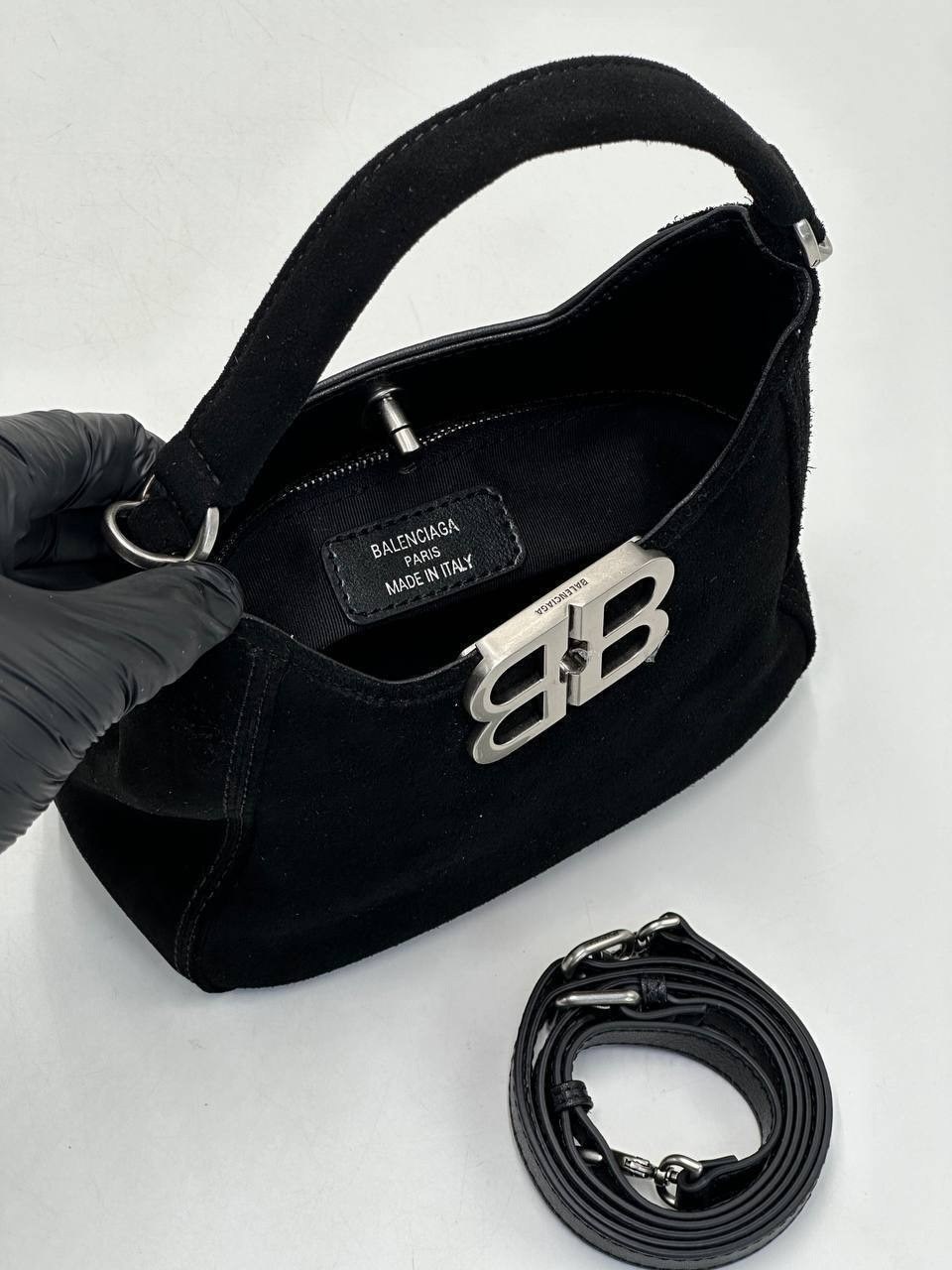 сумка женская balenciaga,замшевая сумка,замшевая сумка женская,сумки женская,сумка velina fabbiano бархатистая черная
