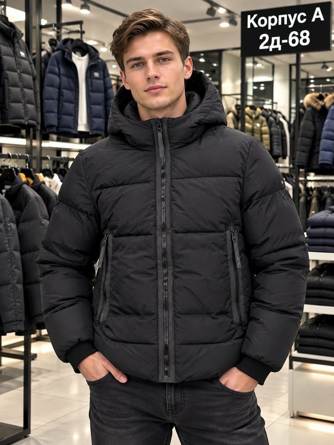 куртка зимняя мужская,куртка мужская ad3111 серая 4xl,зимняя куртка,теплая куртка,куртка мужская ad3111 серая l