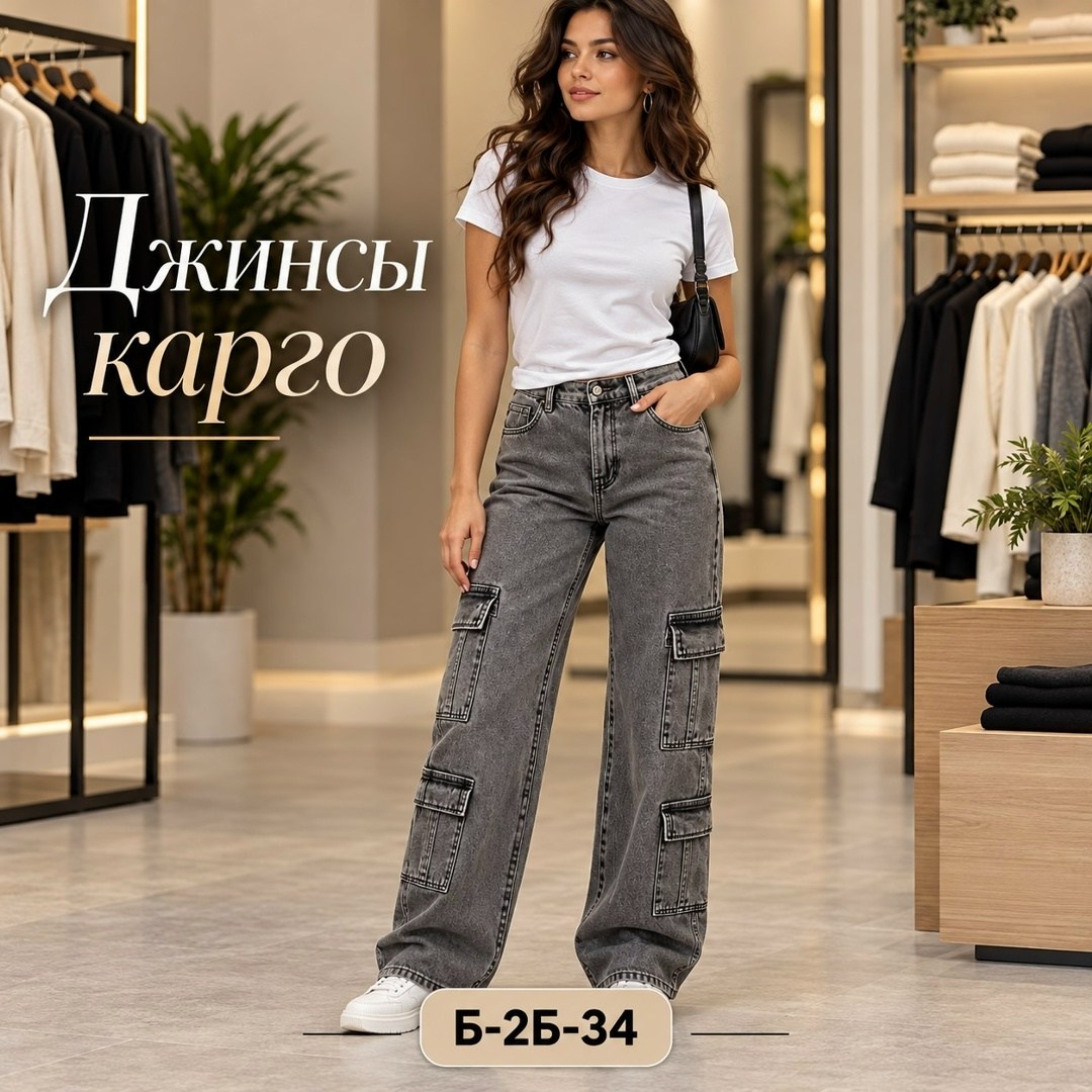 джинсы женские,джинсы карго женские,широкие джинсы с карго-карманами,карго джинсы,джинсы широкие карго