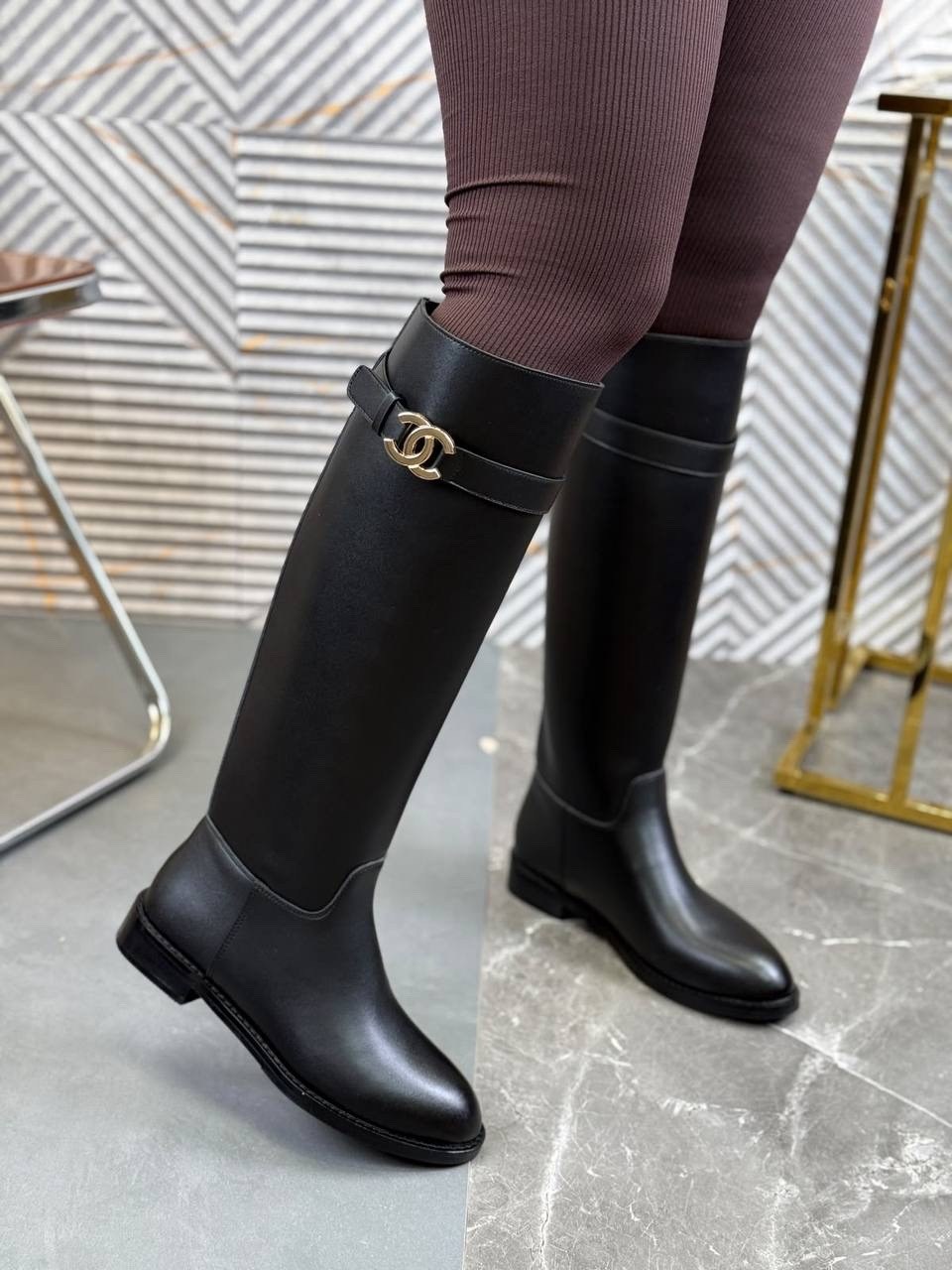 сапоги chanel,сапоги шанель,сапоги женские chanel,сапоги chanel премиум качество,кожаные сапоги chanel