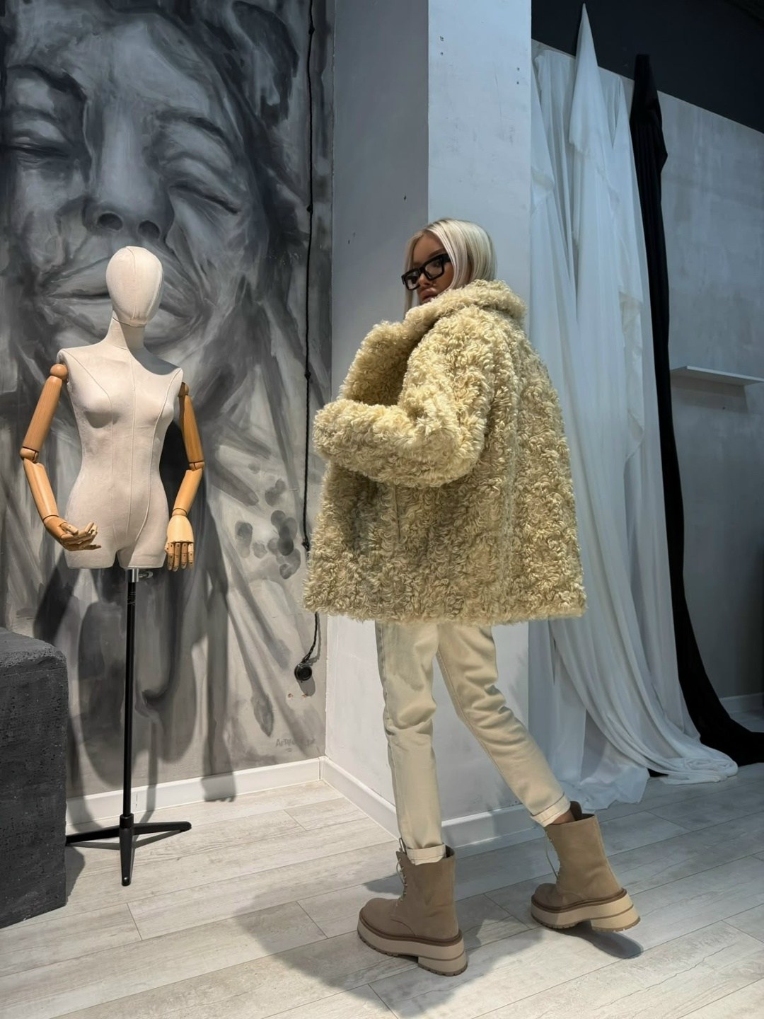 шуба искусственная,шуба искусственная экошуба полушубок kev 299187844,женская шуба,шубка,шуба