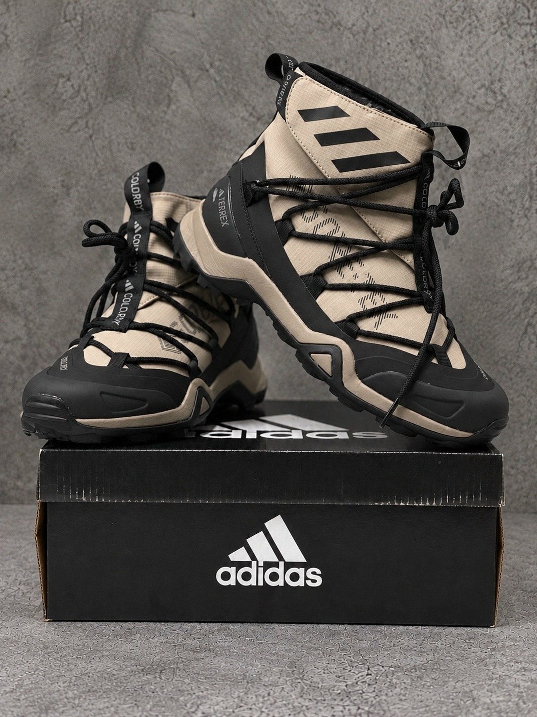 зимние ботинки adidas gore-tex,зимние ботинки adidas gore-tex цвет серый,зимние ботинки adidas,зимние ботинки adidas terrex winter,кроссовки зимние adidas gore-tex high black