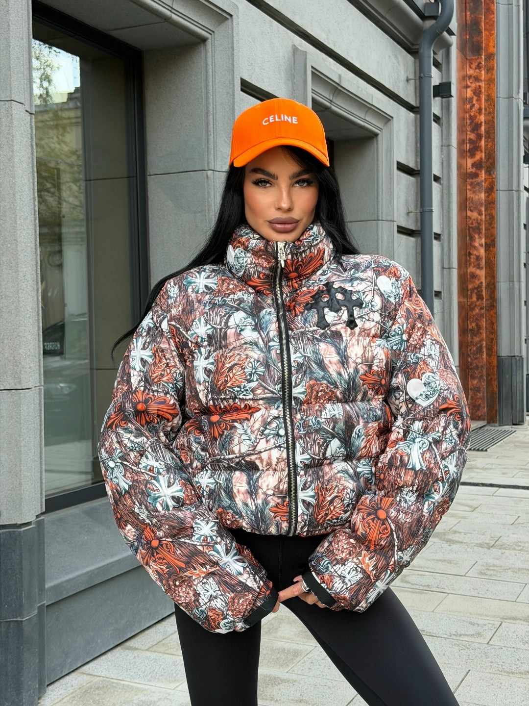 куртка теплая,куртка,куртка модная,пуховик с принтом,куртка с принтом