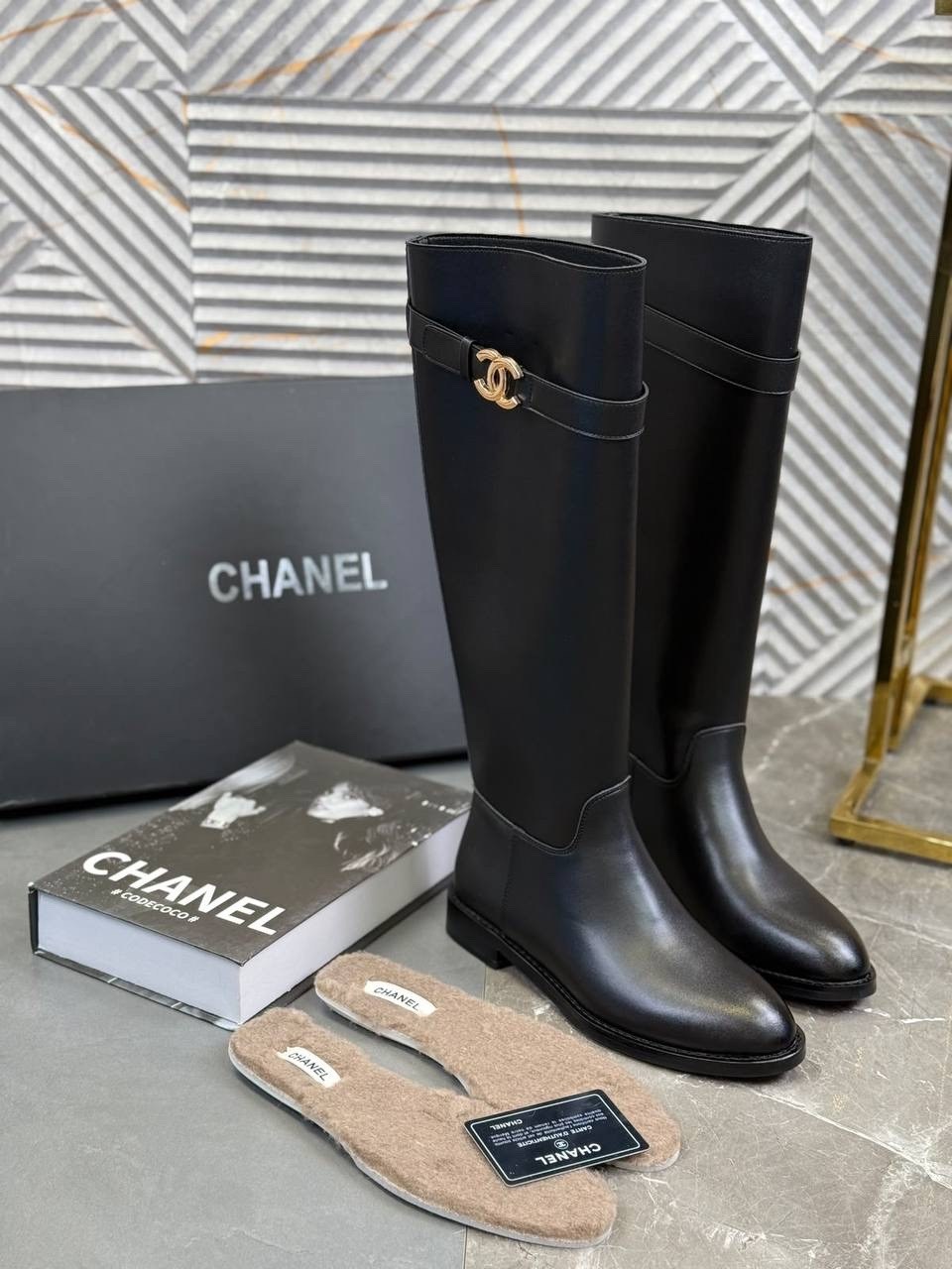 сапоги chanel,сапоги шанель,сапоги женские chanel,сапоги chanel премиум качество,кожаные сапоги chanel