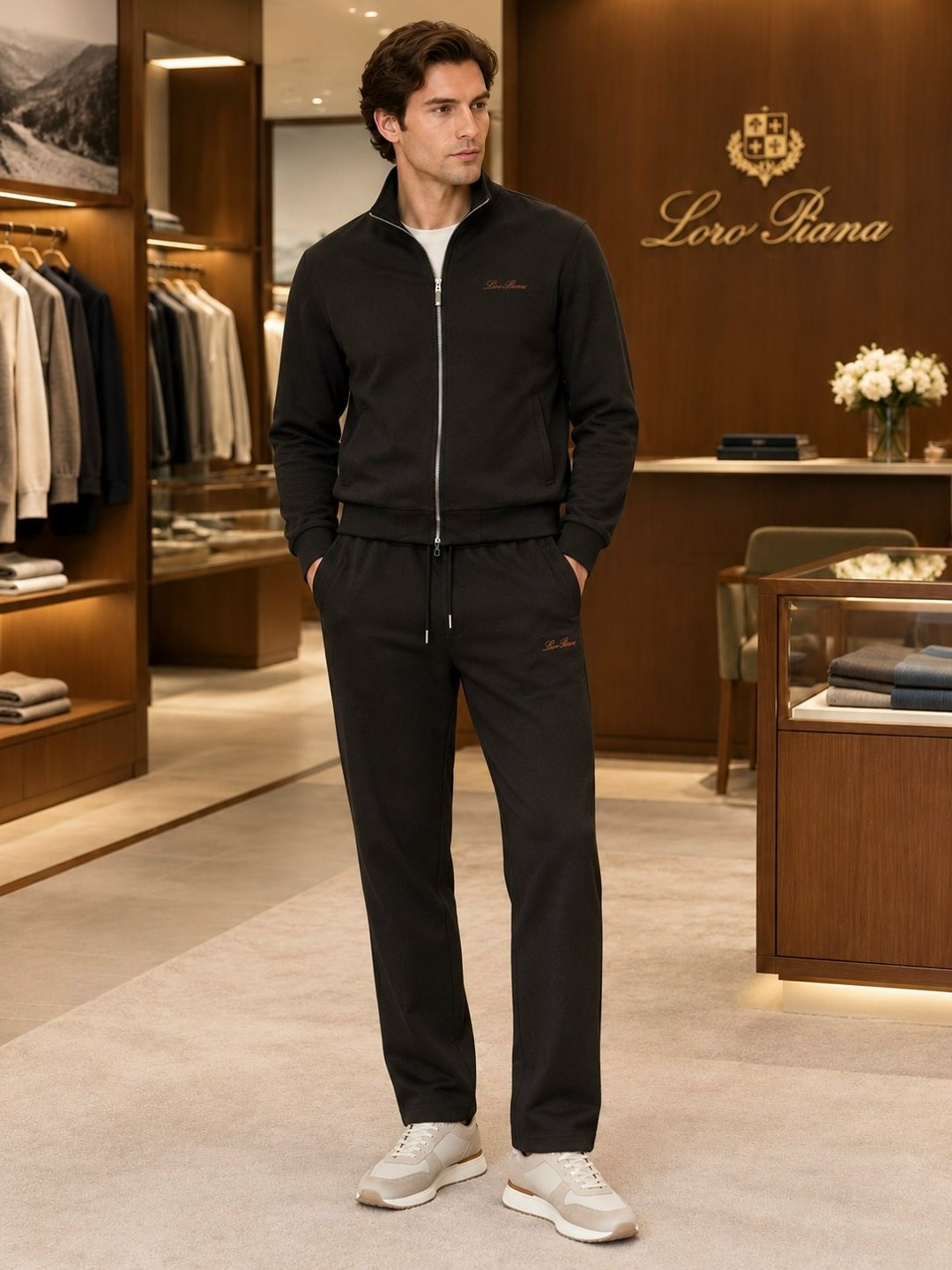 спортивный костюм stefano ricci,мужской спортивный костюм,спортивный костюм stefano ricci черный,костюм мужской,спортивные костюм