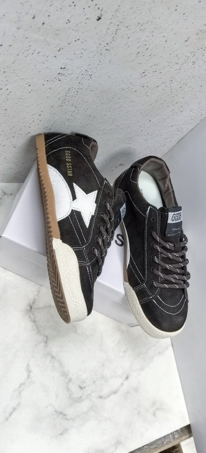 ,кроссовки golden goose,кеды golden goose,коричневые кроссовки ball star golden goose anthracite silver,кеды golden goose женские
