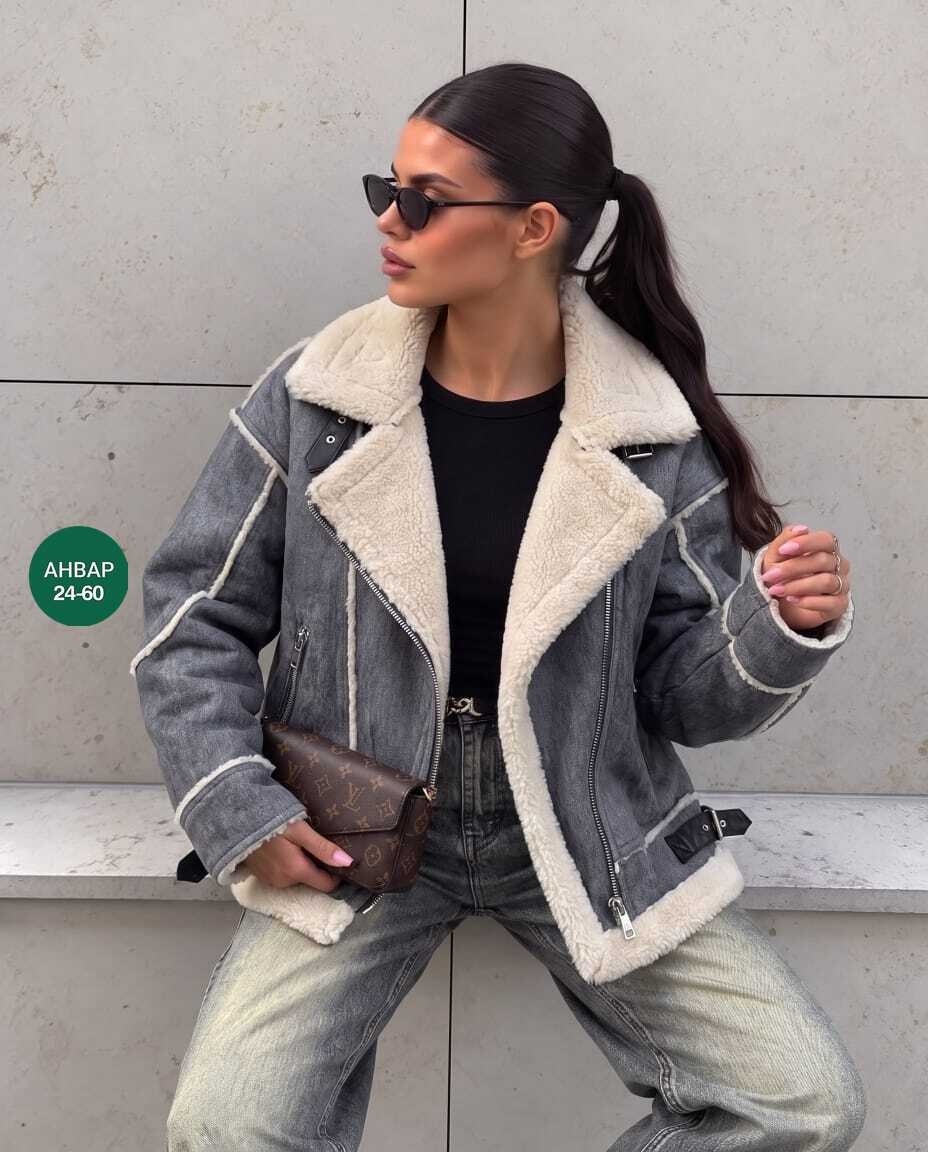 куртка джинсовая утеплённая konessstyle,дубленка джинсовая,куртка джинсовая,джинсовая куртка с мехом,джинсовая куртка с мехом женская