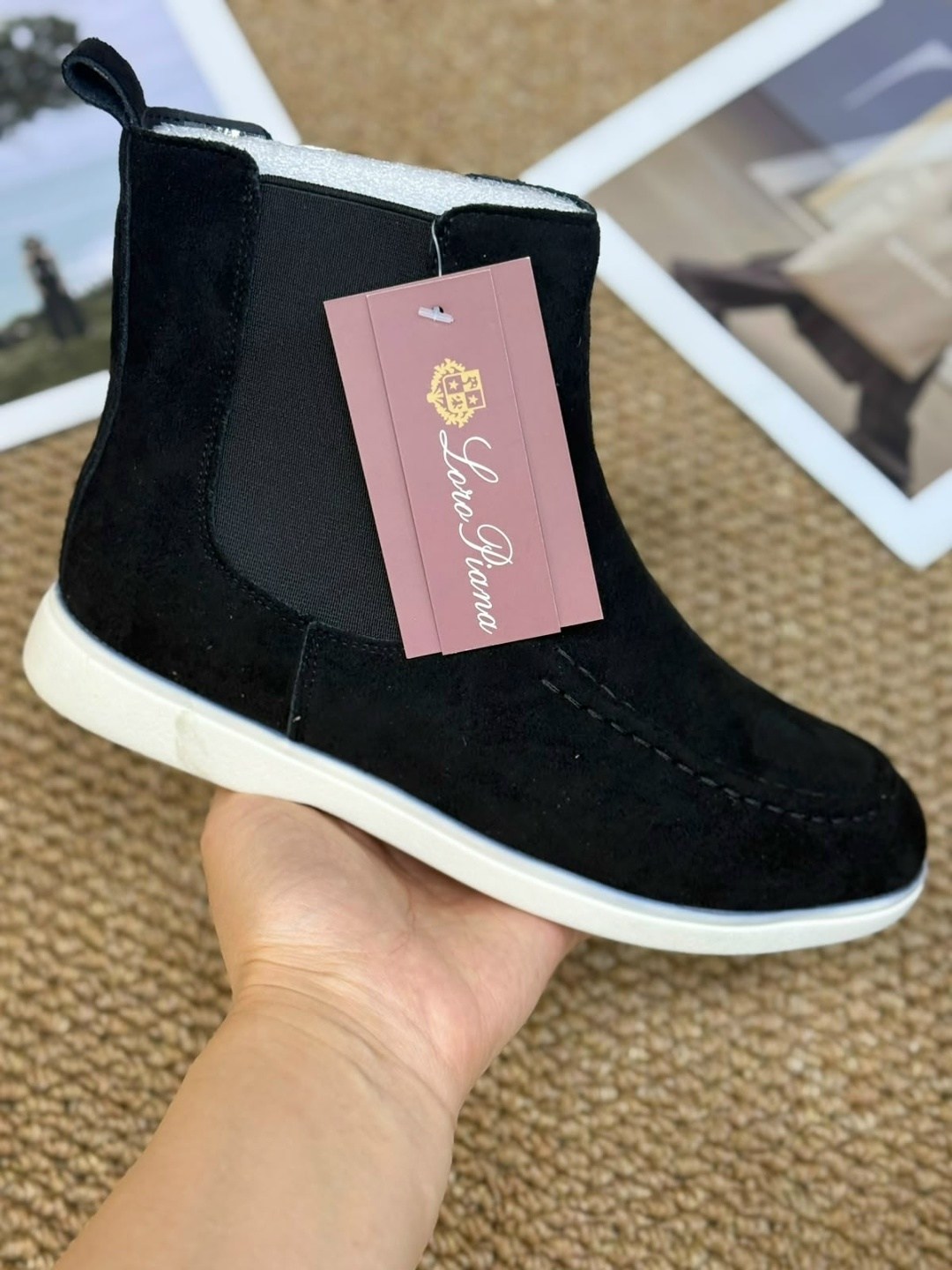 замшевые ботинки,loro piana ботинки,женские замшевые ботинки mkrafvt casual 1150 байка бежевые,,замшевые ботинки мужские
