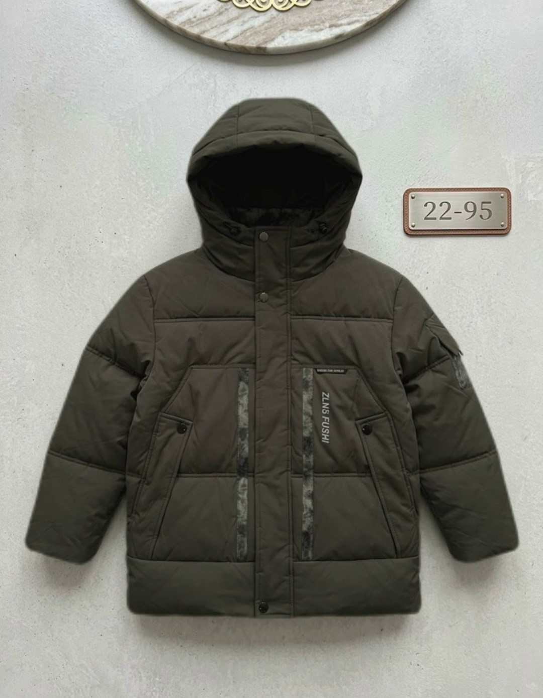 пуховик зимний мужской,зимний пуховик куртка stone island хаки,мужская куртка зимняя,куртка пуховик,пуховик
