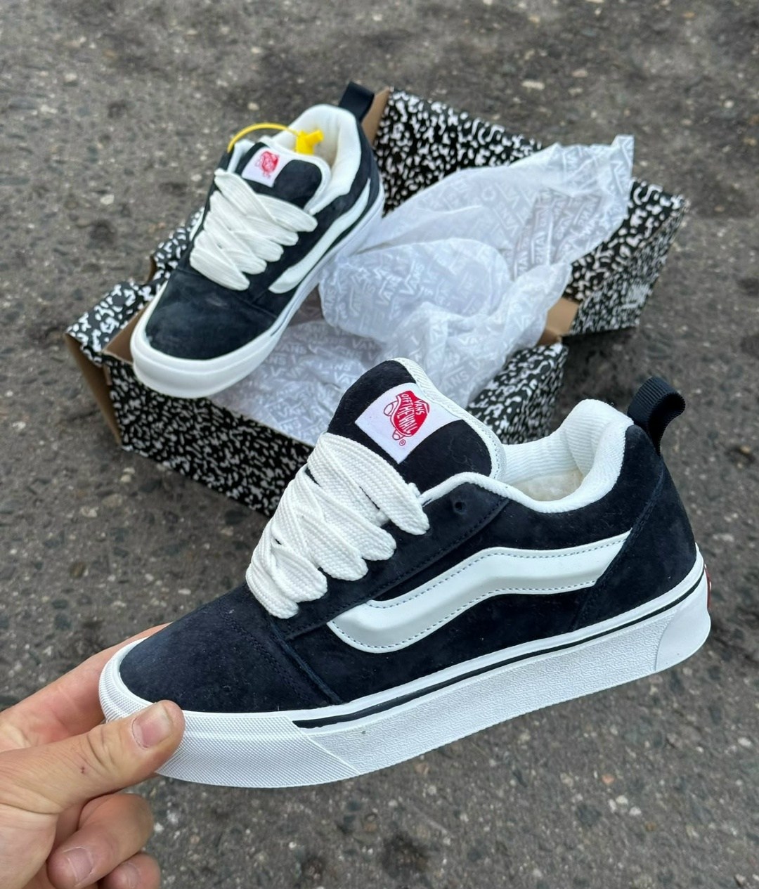 кроссовки кеды vans knu school вансы дутые черные,кроссовки мужские vans,кеды vans,кроссовки knu skool vans,