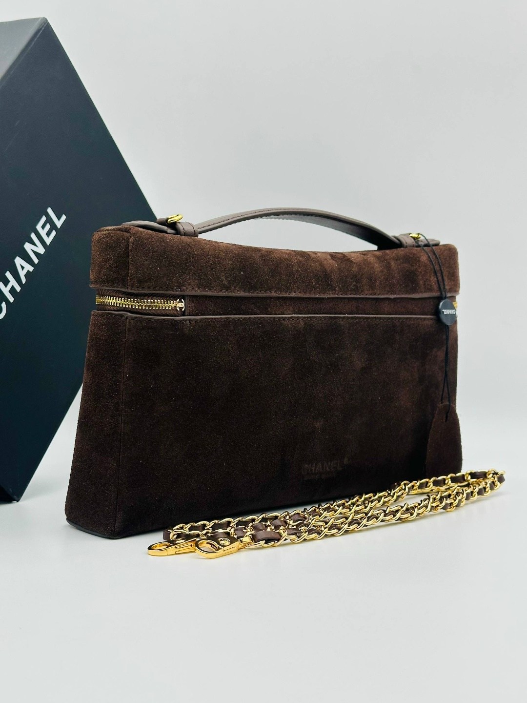 сумка chanel,брендовые сумочки,замшевая сумка,коричневая замшевая сумка,сумка мешок женская замша chanel