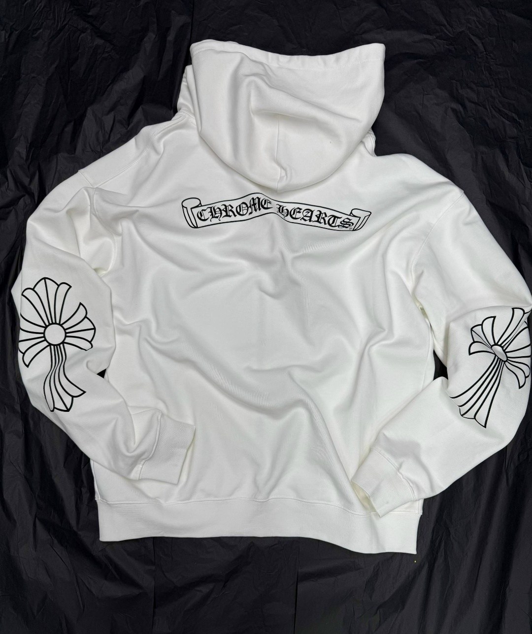 толстовка с капюшоном на молнии chrome hearts los angeles цвет черный,chrome hearts hoodie,chrome hearts zip up hoodie,chrome hearts худи,толстовка