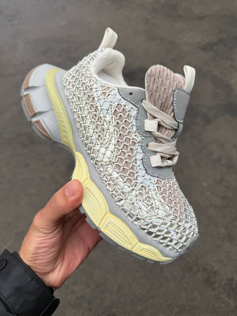 кроссовки женские,,женские кроссовки balenciaga,кроссовки сетчатые блестящие balenciaga,кроссовки balenciaga
