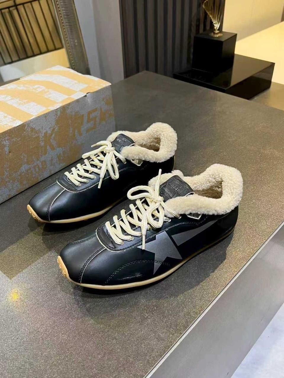 ,golden goose кроссовки,замшевые кроссовки,кроссовки с мехам,меховые кроссовки