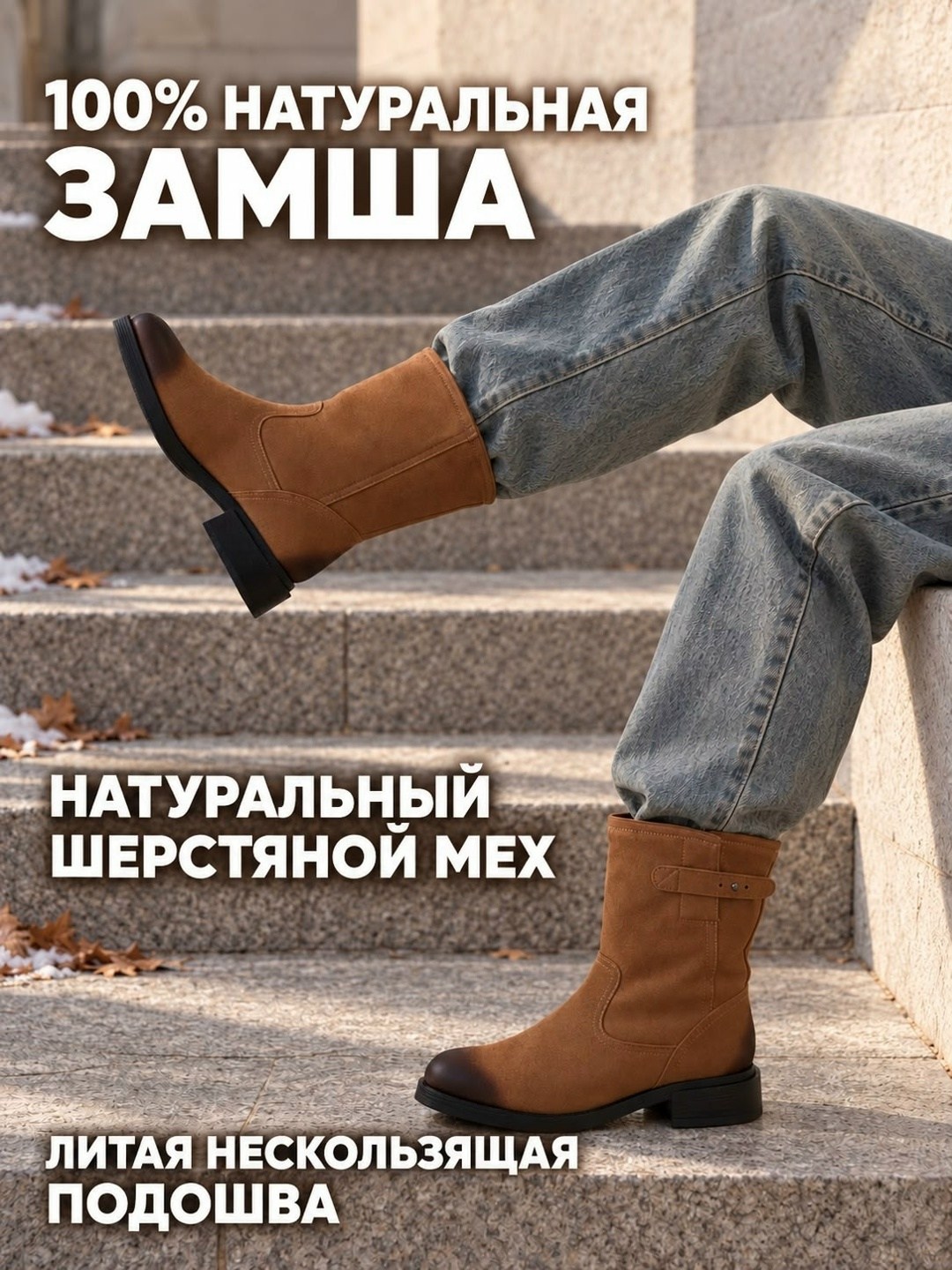 замшевые зимние сапоги без каблука,полусапоги,,полусапоги женские,полусапоги зимние женские